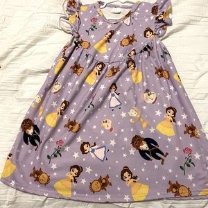 Beauty & beast Milk Silk boutique dress